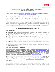 2012 Convocatoria Material Mantenimiento Edificio 000-2012