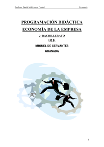 Programación de Economia 2º Bach. 2014/15.