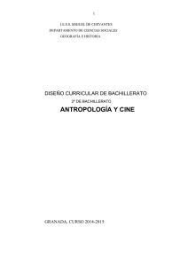 Programación de Antropología 2º Bach. 2014/15.