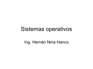 Sistemas operativos Ing. Hernán Nina Hanco