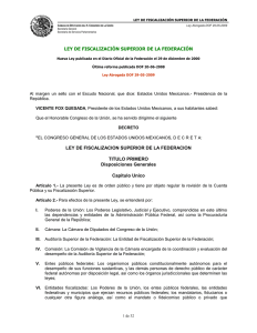 LEY DE FISCALIZACIÓN SUPERIOR DE LA FEDERACIÓN