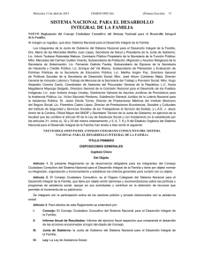 SISTEMA NACIONAL PARA EL DESARROLLO INTEGRAL DE LA FAMILIA