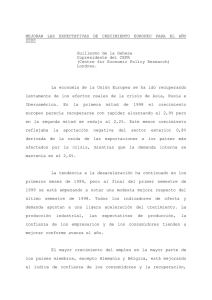 MEJORAN  LAS  EXPECTATIVAS  DE  CRECIMIENTO ... 2000 Guillermo de la Dehesa