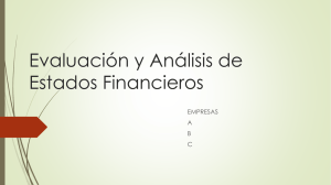 formato de presentacion proyecto de analisis de estados financieros