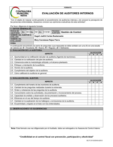 GC-F-21 EVALUACION DE AUDITORES INTERNOS