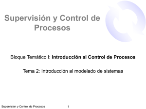 Introducción al Control de Procesos: Modelado de Sistemas