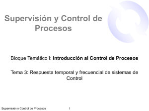 Introducción al Control de Procesos: Respuesta Temporal