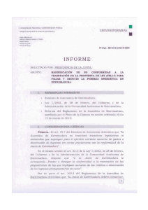Informe AG - Gobierno de Extremadura
