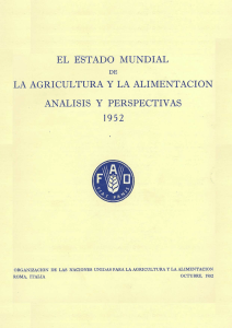 El estado mundial de la agricultura y la alimentación, , 1952