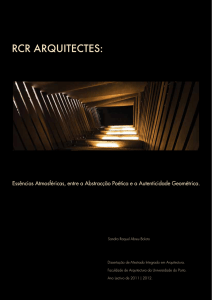 rcr arquitectes - Repositório Aberto da Universidade do Porto