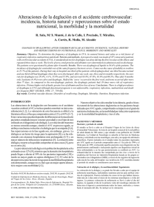 Alteraciones de la deglución en el accidente cerebrovascular