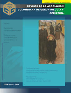 Vol. 21 / No. 3 / Julio - Asociación Colombiana de Gerontología y