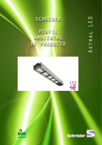 Perfil ambiental del producto Schréder - Astral LED
