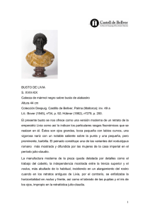 1 BUSTO DE LIVIA S. XVIII-XIX Cabeza de mármol
