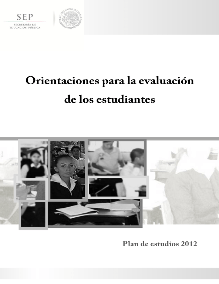 Orientaciones Para La Evaluación De Los Estudiantes