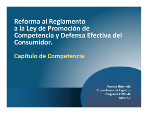 Reforma a la Normativa de Competencia.