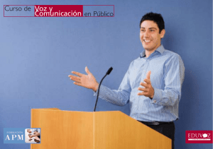 Curso de Voz y Comunicación en Público