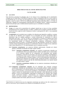 DIRECTRICES PARA EL USO DE AROMATIZANTES CAC/GL 66