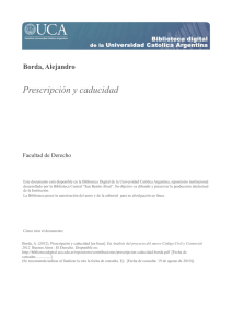 Prescripción y caducidad - Biblioteca Digital