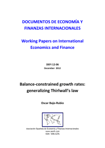 Balance-constrained growth rates