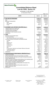 Consolidated Balance Sheet (Law No. 19550