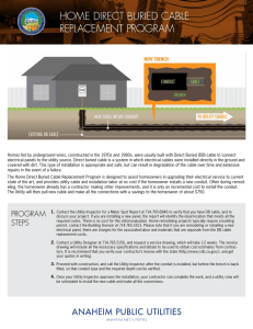 HOME DIRECT BURIED CABLE REPLACEMENT PROGRAM