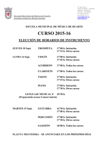 elección horarios instrumento curso 2015