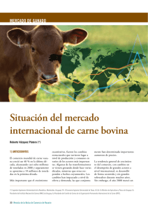 Situación del mercado internacional de carne bovina