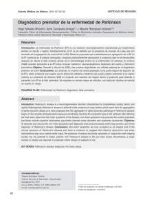 Diagnóstico premotor de la enfermedad de