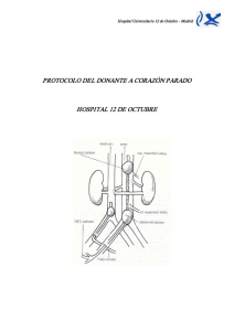 Protocolo de donación en asistolia del Hospital 12 Octubre de Madrid