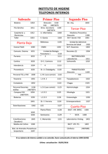 Números Internos - Instituto de Higiene