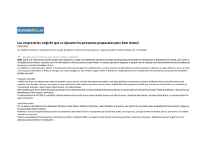 Los empresarios exigirán que se ejecuten los proyectos propuestos