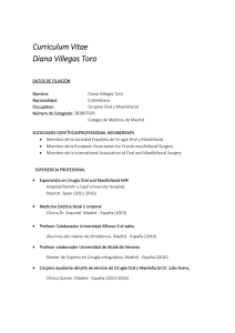 Curriculum de la Dra. Diana Villegas Toro