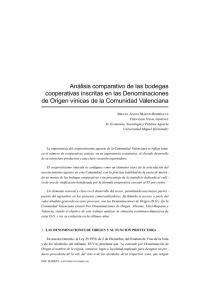 Análisis compara ti vo de las bodegas coope ra ti vas inscritas