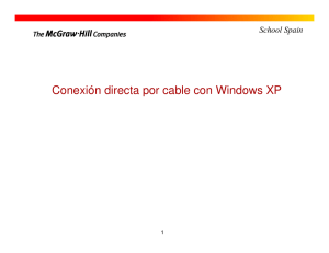 Conexión directa por cable con Windows XP