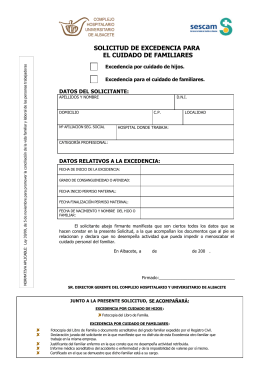 MODELO DE CARTA DE EXCEDENCIA ESPECIAL PARA PASE A