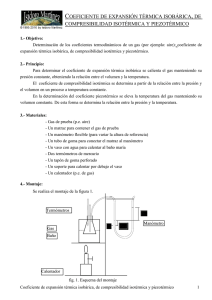 COEFICIENTE PIEZOTÉRMICO