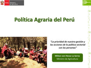 politica agraria 2012 -2016