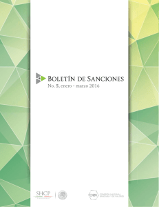 Boletín de Sanciones - Comisión Nacional Bancaria y de Valores