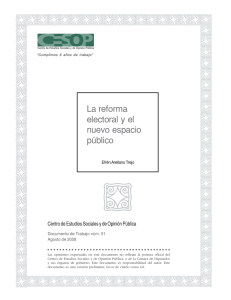 La reforma electoral y el nuevo espacio público