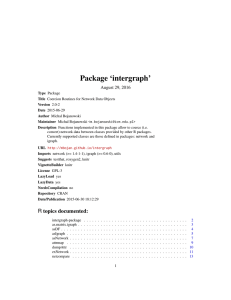 Package `intergraph`