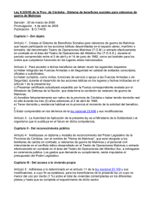Ley 9.223/05 de la Prov. de Córdoba