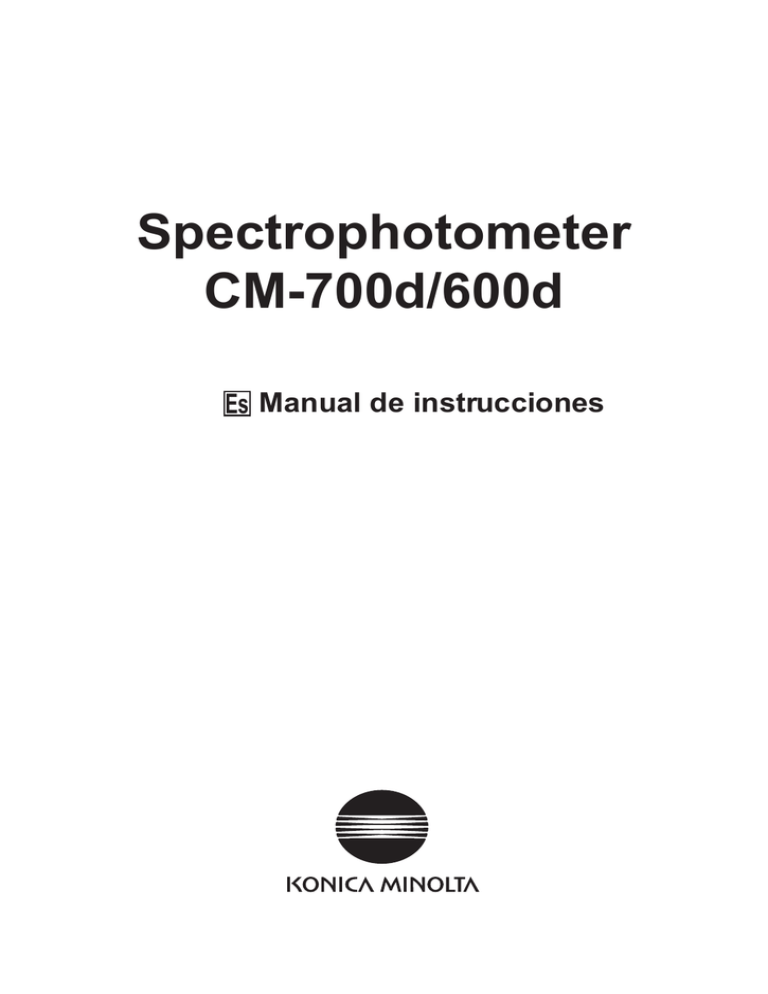 Spectrophotometer CM700d/600d