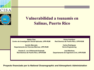 Vulnerabilidad a tsunami - Red Sísmica de Puerto Rico