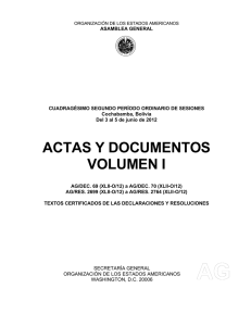 OEA :: Secretaría de Asuntos Jurídicos (SAJ) :: Resoluciones AG