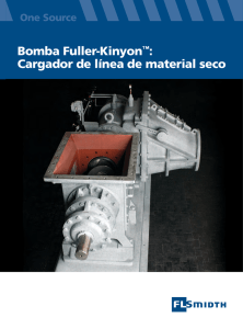 Bomba Fuller-Kinyon™: Cargador de línea de material