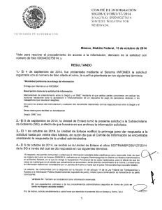 COMITÉ DE INFORMACIÓN SEGOB/Cl/ORD/37/2014