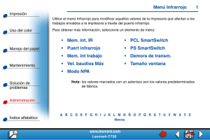 Menú Infrarrojo