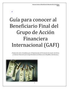 Guia para conocer al Beneficiario FInal GAFI