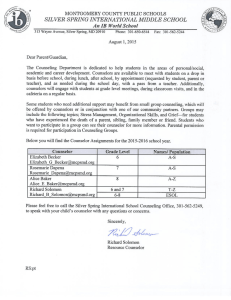 Page 1 MONTGOMERY COUNTY PUBLIC SCHOOLS SILVER